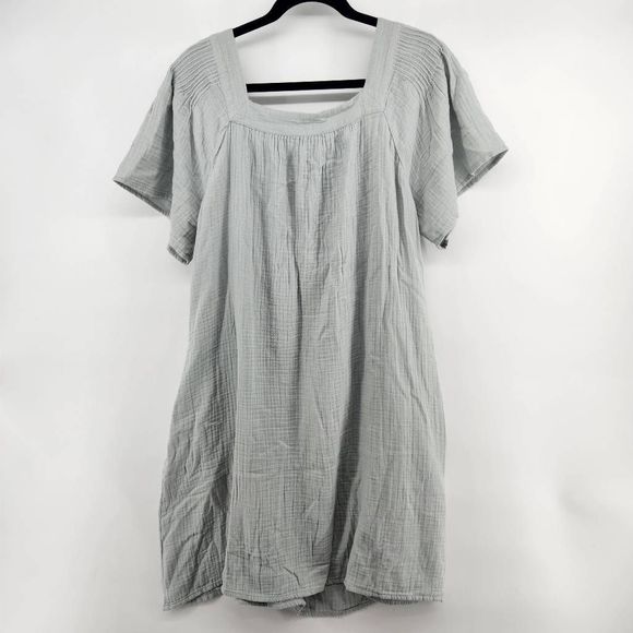 Madewell Light Gray Midi Dress - Picture 8 of 8